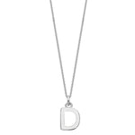 Sterling Silver Chunky Initial Necklace - hersey-and-son