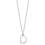 Sterling Silver Chunky Initial Necklace - hersey-and-son