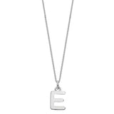 Sterling Silver Chunky Initial Necklace - hersey-and-son