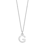 Sterling Silver Chunky Initial Necklace - hersey-and-son