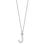 Sterling Silver Chunky Initial Necklace - hersey-and-son