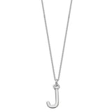 Sterling Silver Chunky Initial Necklace - hersey-and-son