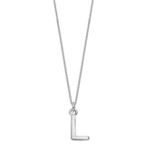 Sterling Silver Chunky Initial Necklace - hersey-and-son