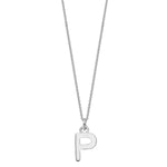 Sterling Silver Chunky Initial Necklace - hersey-and-son