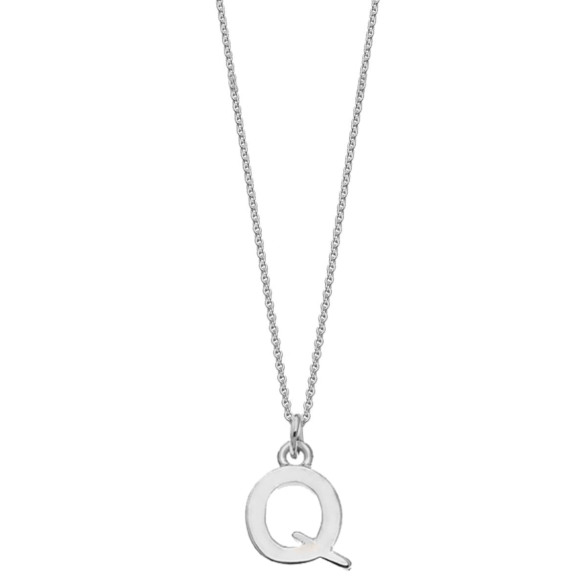 Sterling Silver Chunky Initial Necklace - hersey-and-son