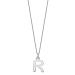 Sterling Silver Chunky Initial Necklace - hersey-and-son