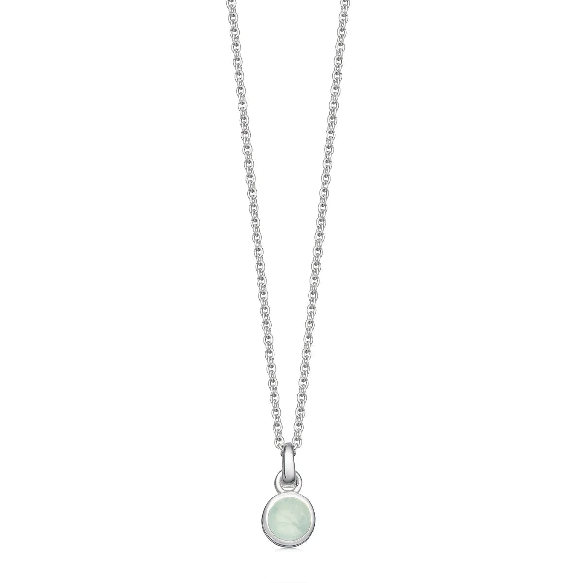 Sterling Silver Birthstone Necklace - hersey-and-son