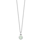 Sterling Silver Birthstone Necklace - hersey-and-son