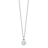 Sterling Silver Birthstone Necklace - hersey-and-son