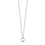 Child's Mini Silver Heart Necklace - hersey-and-son