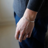 The Fine Square Silver Cuff