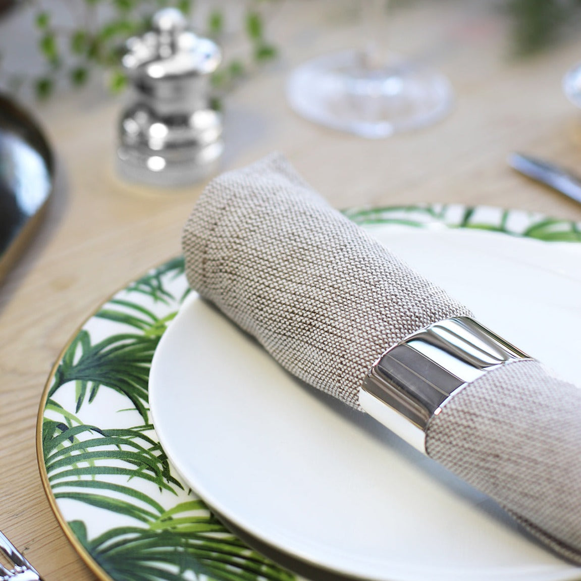 Heavy Oval Silver Napkin Ring - hersey-and-son