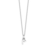 Sterling Silver Mini Letter Initial Necklace - hersey-and-son