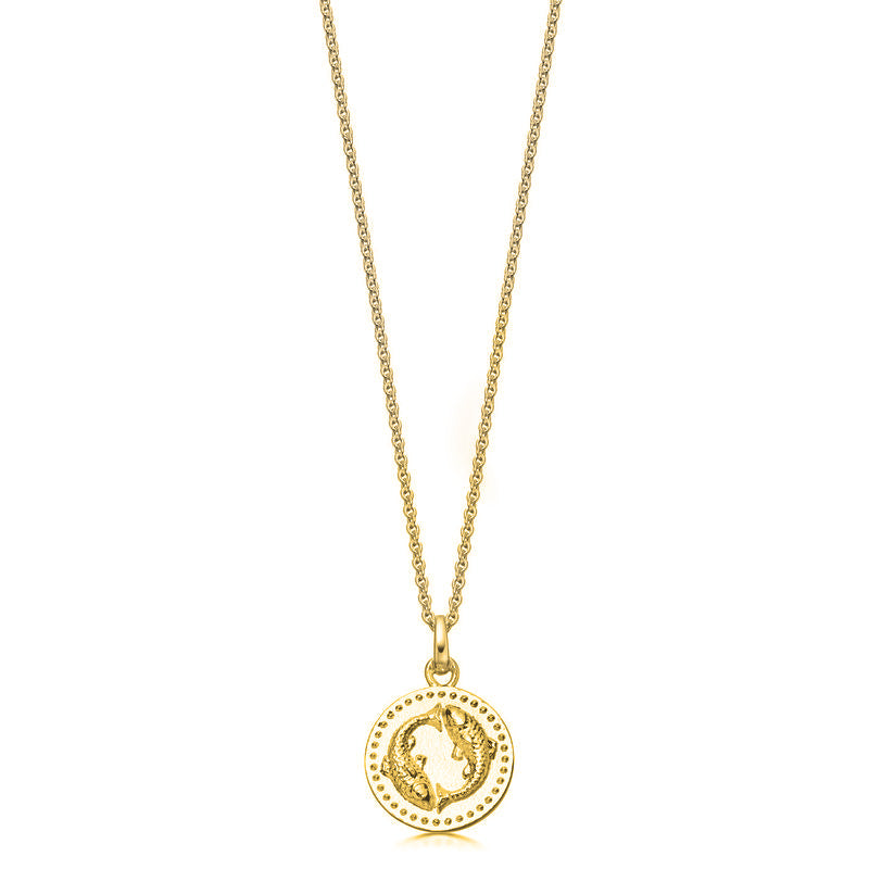 18ct Gold plated Silver Zodiac Necklace - hersey-and-son