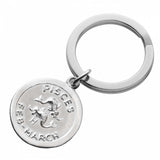 Sterling Silver Zodiac Keyring - hersey-and-son