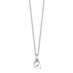 Sterling Silver Mini Letter Initial Necklace - hersey-and-son