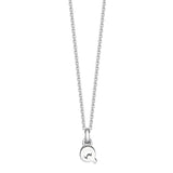 Sterling Silver Mini Letter Initial Necklace - hersey-and-son