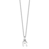 Sterling Silver Mini Letter Initial Necklace - hersey-and-son