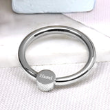 Silver  Baby Rattle & Teething Ring - hersey-and-son