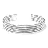 Sterling Silver 5 Wire Cuff Bracelet - hersey-and-son