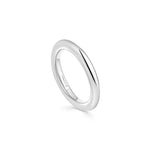 Deluxe Sterling Silver Halo Ring - 3mm - hersey-and-son