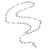 Sterling Silver Rosary Necklace