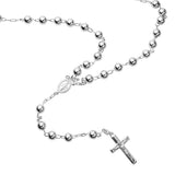 Sterling Silver Rosary Necklace