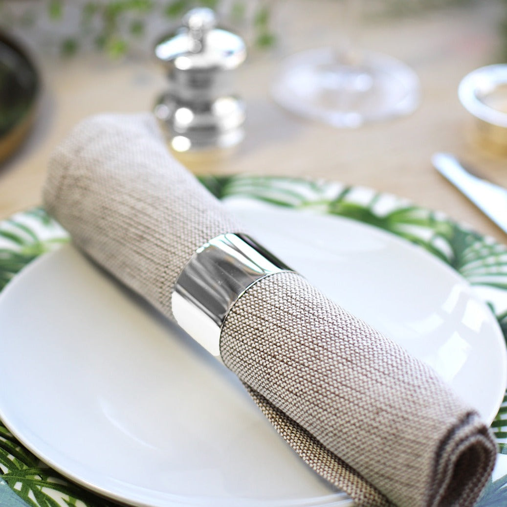 Heavy Round Silver Napkin Ring - hersey-and-son