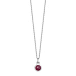 Sterling Silver Birthstone Necklace - hersey-and-son