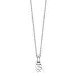 Sterling Silver Mini Letter Initial Necklace - hersey-and-son