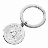 Sterling Silver Zodiac Keyring - hersey-and-son