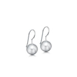 Silver Ball Drop Earrings - hersey-and-son