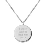 Sterling Silver Lucky Sixpence Necklace - hersey-and-son