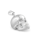 Solid Silver Skull Necklace