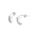 Chunky Square Open Hoop Earrings - hersey-and-son