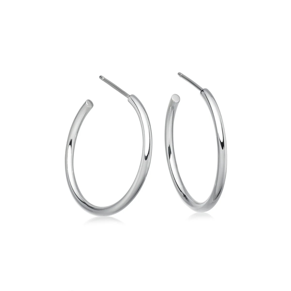 Sterling Silver Hoop Earrings - hersey-and-son