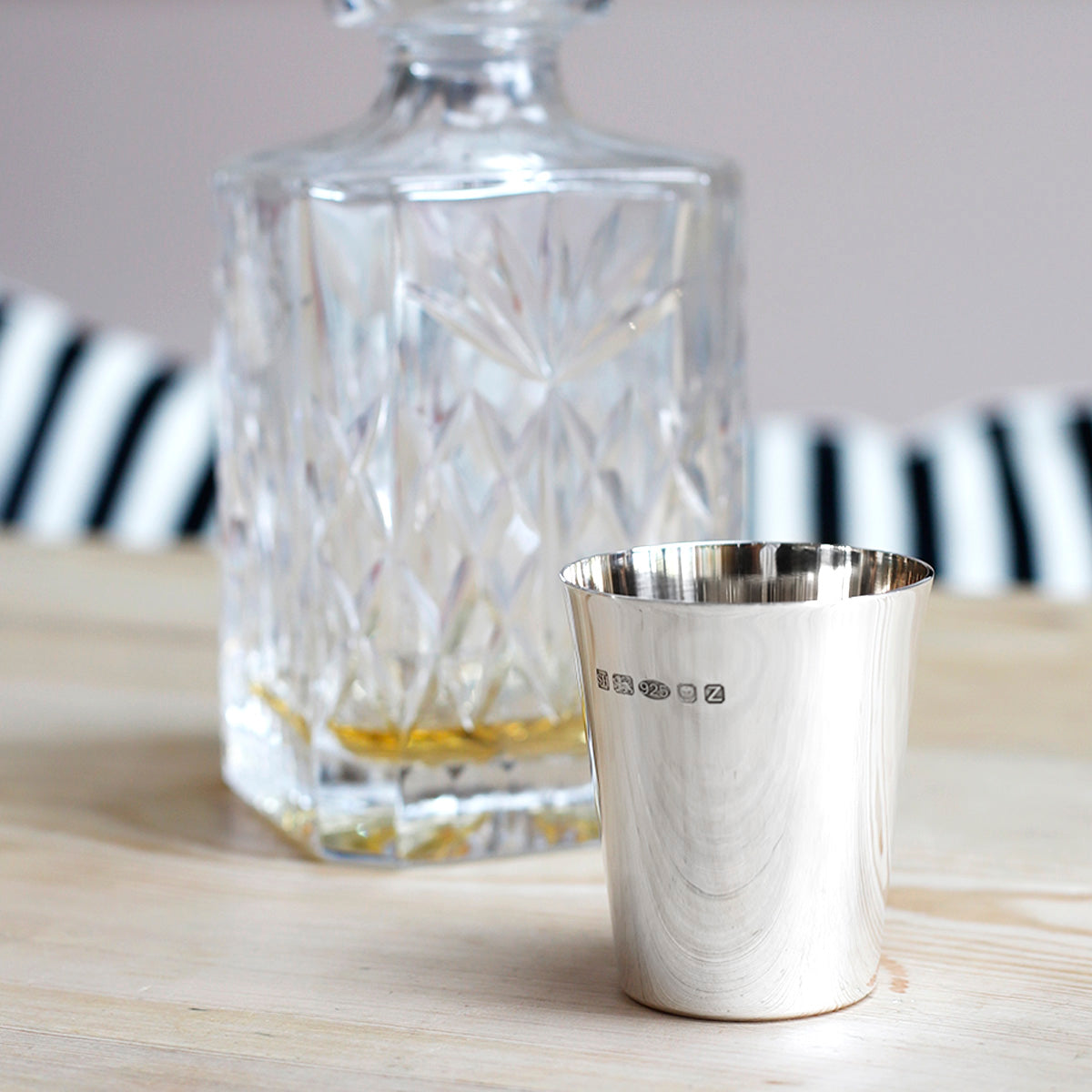 Tapered Sterling Silver Beaker - hersey-and-son