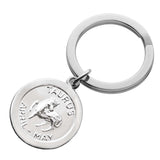 Sterling Silver Zodiac Keyring - hersey-and-son