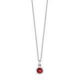 Sterling Silver Birthstone Necklace - hersey-and-son