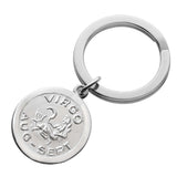 Sterling Silver Zodiac Keyring - hersey-and-son