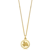 18ct Gold plated Silver Zodiac Necklace - hersey-and-son