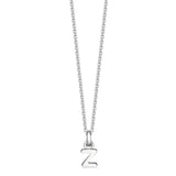 Sterling Silver Mini Letter Initial Necklace - hersey-and-son