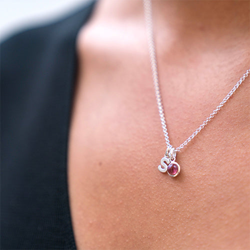 Dainty Initial Necklace | Bliss and Stone