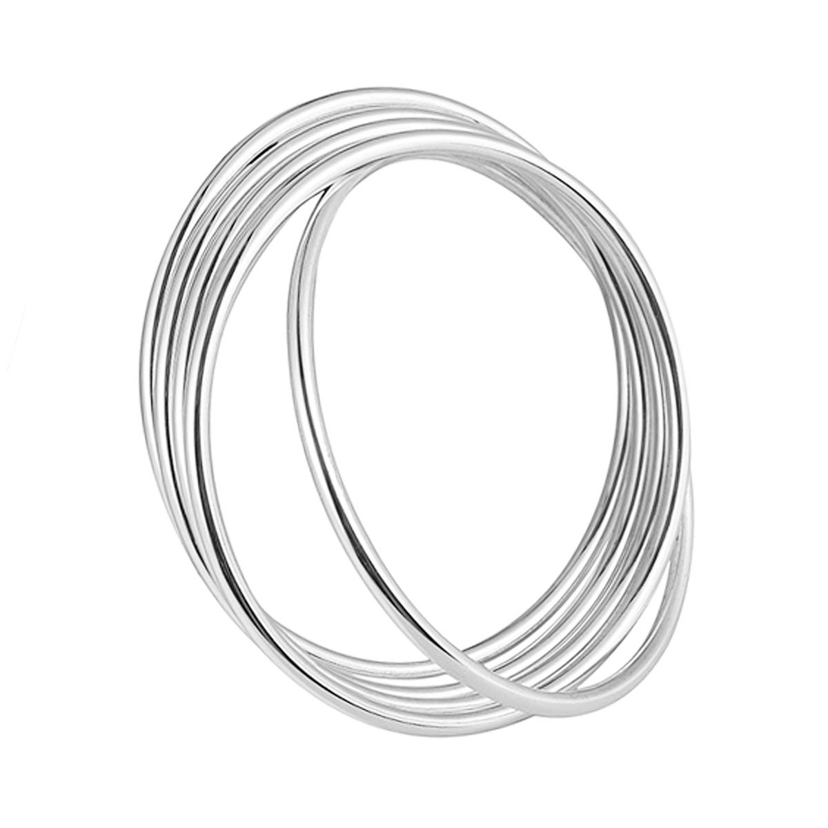 Silver sale metallic bangles