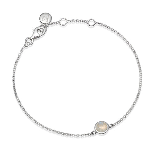 Sterling silver hot sale moonstone bracelet