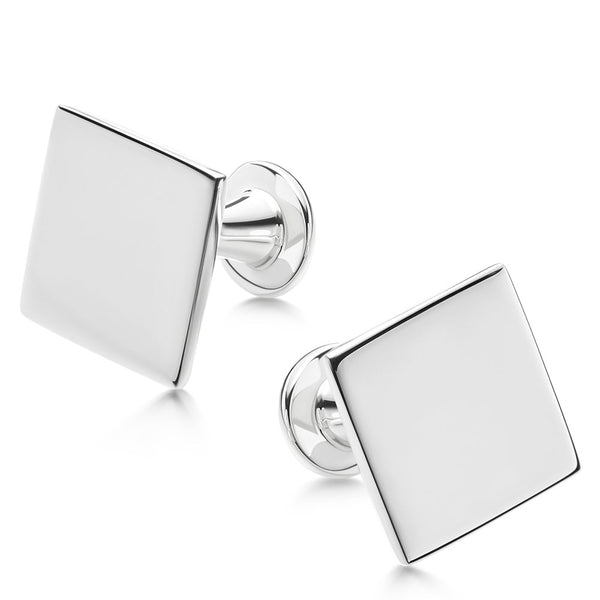 Sterling silver square cuff links with a touch of hotsell Bauhaus for you to personalize - solid 925 CL614