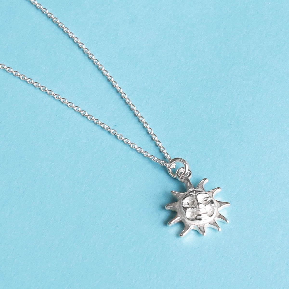 Sun Necklace 925 Sterling Silver,birthday Gift,women Necklace,sun Pendant,dainty  Necklace,gift for Her,charity Shop - Etsy