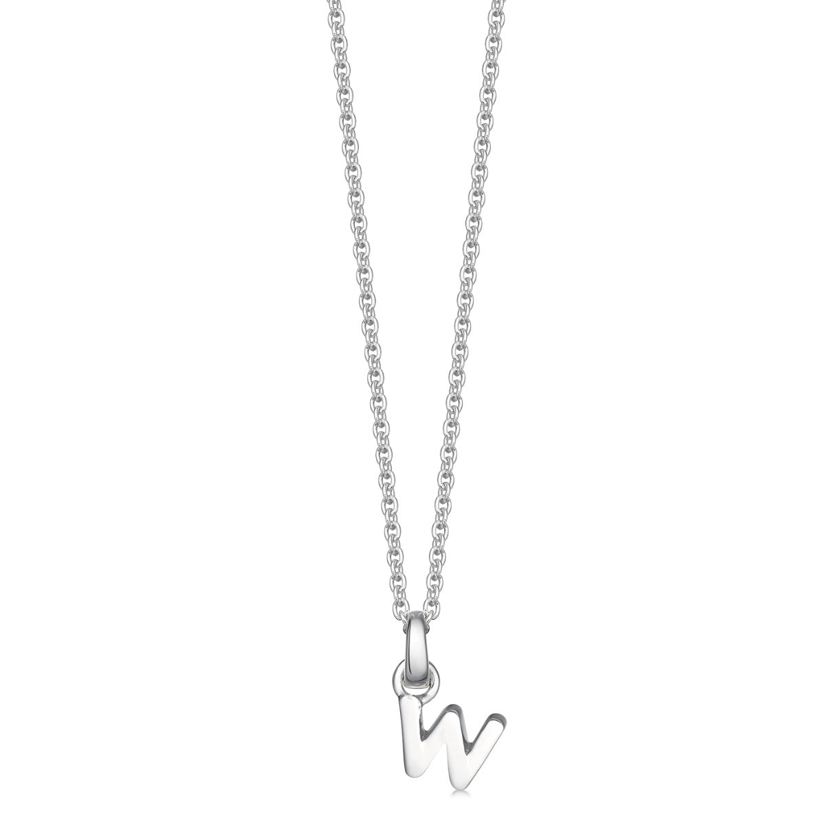 W hot sale initial necklace